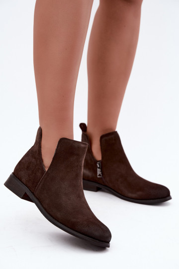Haut INildlederschuhe Mit Ausschnitten Vinceza 133142 CzekoladoZue 2