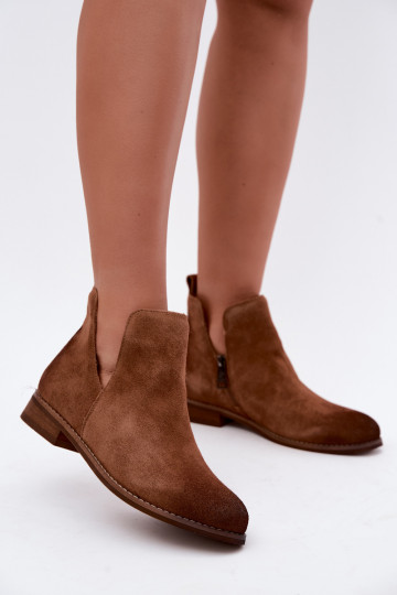 Haut INildlederschuhe Mit Ausschnitten Vinceza 133142 braune Farbe 2