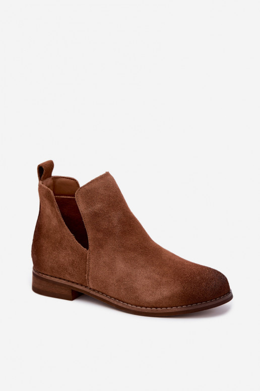 Haut INildlederschuhe Mit Ausschnitten Vinceza 133142 braune Farbe