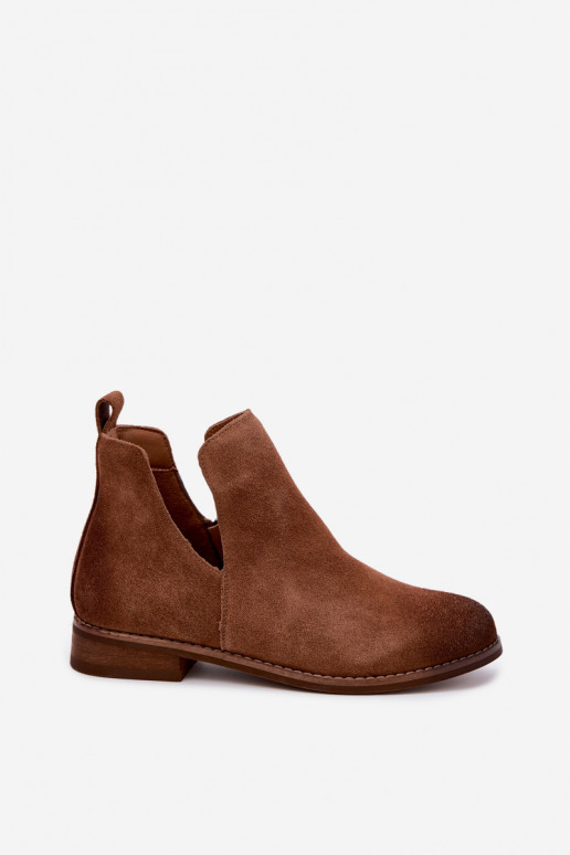 Haut INildlederschuhe Mit Ausschnitten Vinceza 133142 braune Farbe