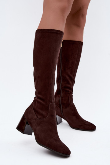 aus INildleder Damenstiefel mit Absätzen Vinceza 58697 CzekoladoZue