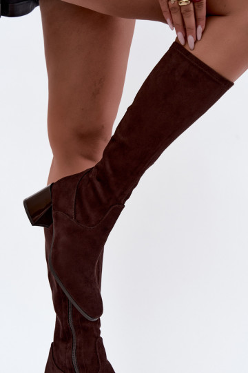 aus INildleder Damenstiefel mit Absätzen Vinceza 58697 CzekoladoZue 2