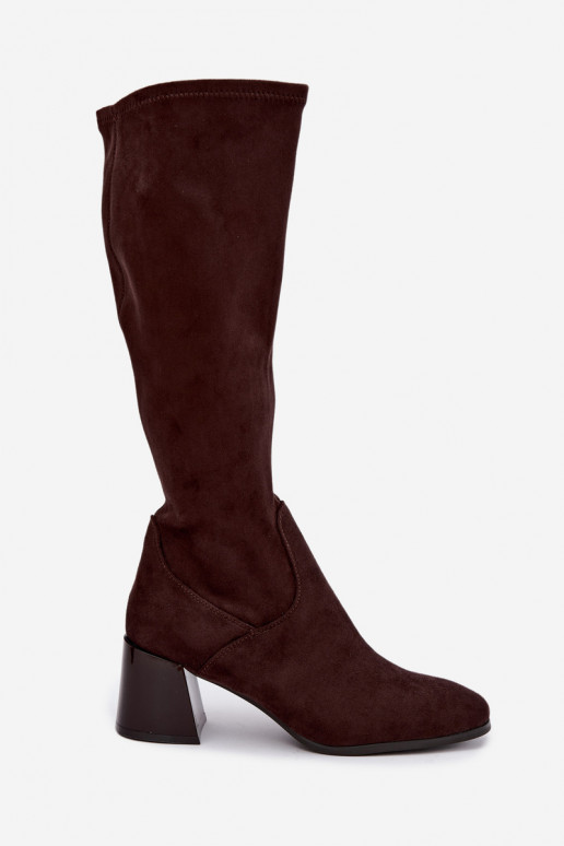 aus INildleder Damenstiefel mit Absätzen Vinceza 58697 CzekoladoZue