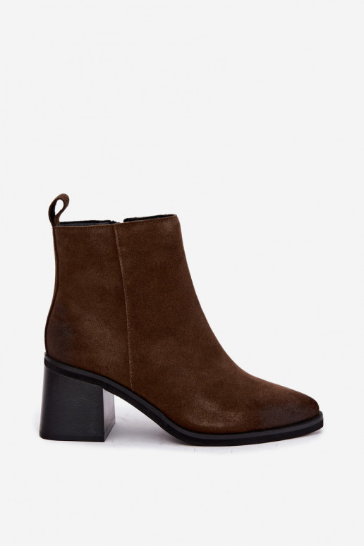 Isolierte Stiefeletten mit Absätzen Vinceza 133100 khaki