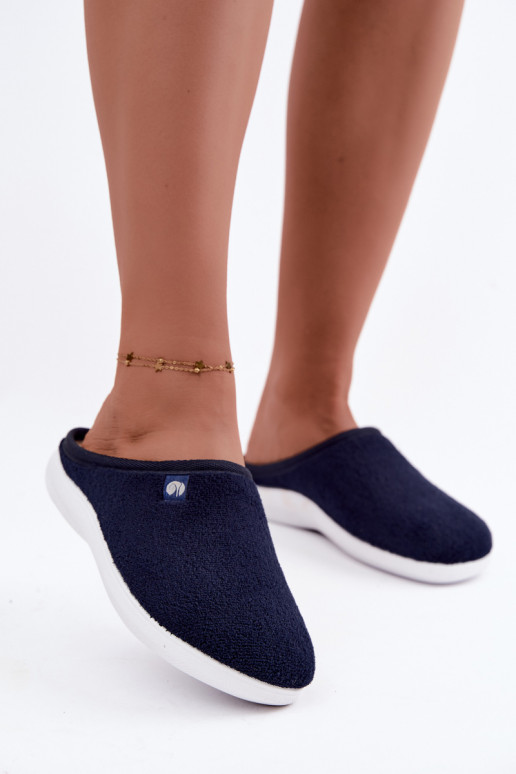 Dunkelblaue Damen-Hausschuhe Inblu EC000102