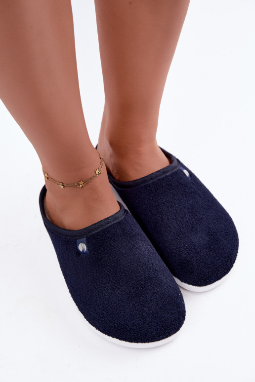 Dunkelblaue Damen-Hausschuhe Inblu EC000102