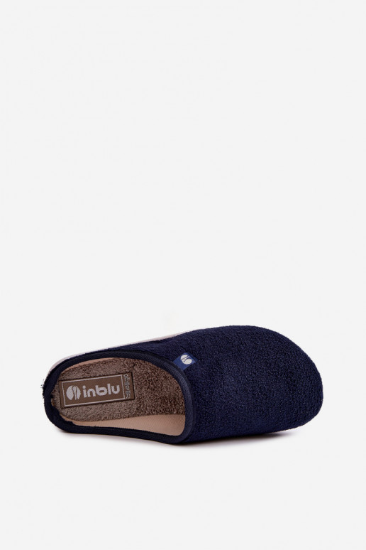 Dunkelblaue Damen-Hausschuhe Inblu EC000102
