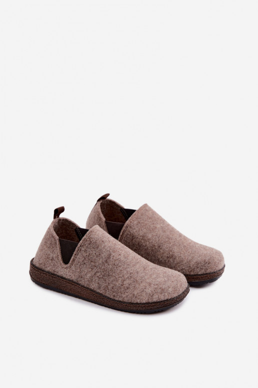 Sandfarbene Damen-Hausschuhe Inblu NL000013