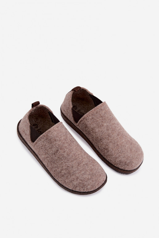 Sandfarbene Damen-Hausschuhe Inblu NL000013