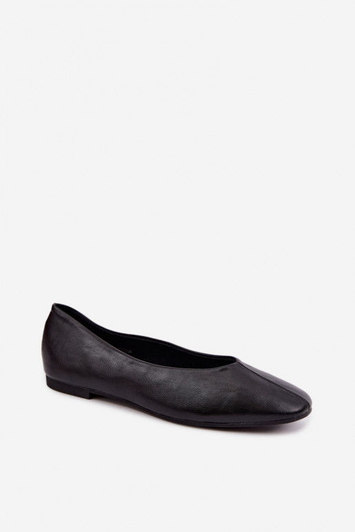 Ballerinas mit dekorativem Stick in Schwarz Iralia