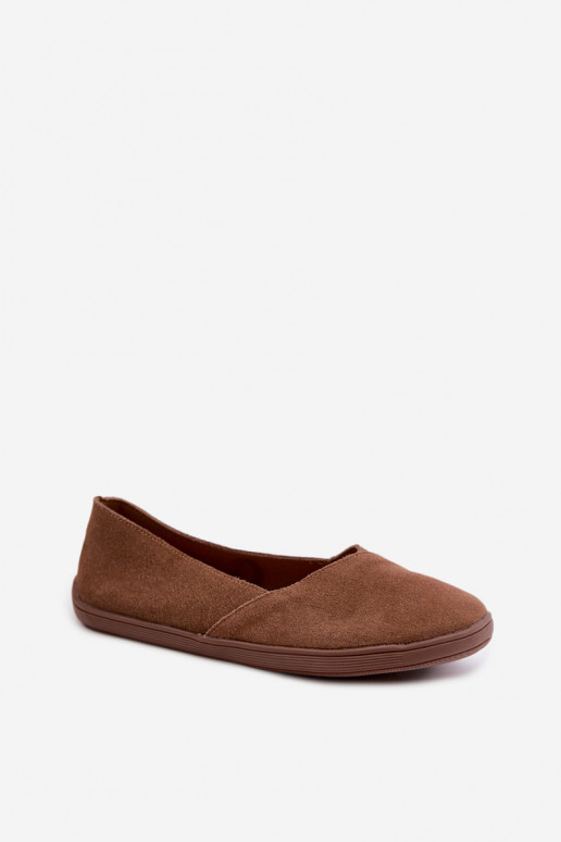 Barefoot Ballerinas aus Kunstveloursleder in Braun Mirelia