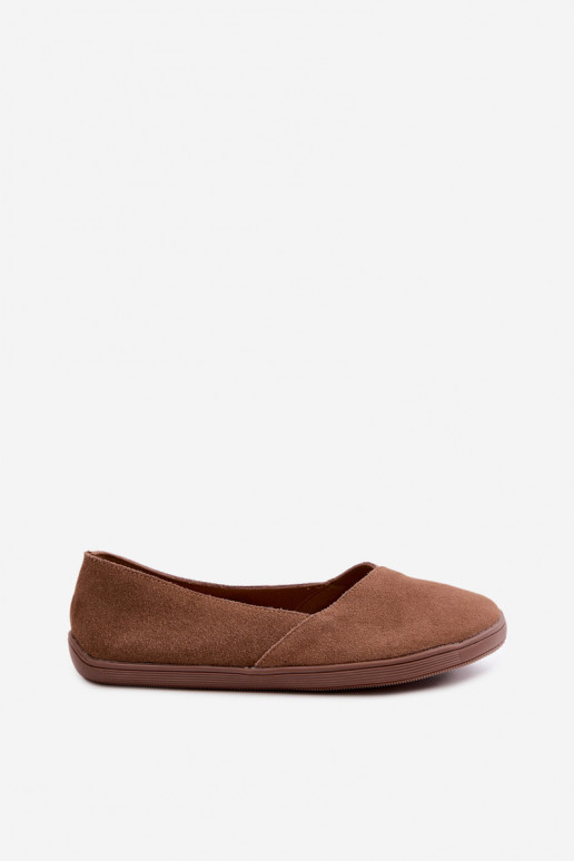 Barefoot Ballerinas aus Kunstveloursleder in Braun Mirelia