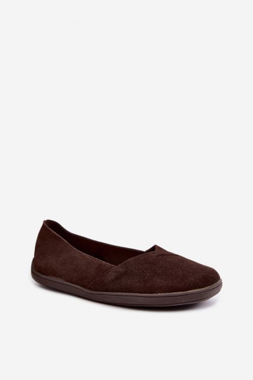 Damen Ballerinas aus Kunstveloursleder Mirelia