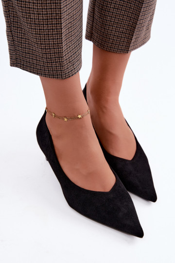 Spitze Schuhe in Schwarz Tadela
