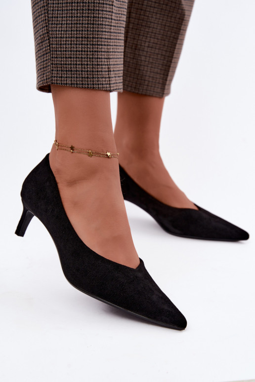 Spitze Schuhe in Schwarz Tadela