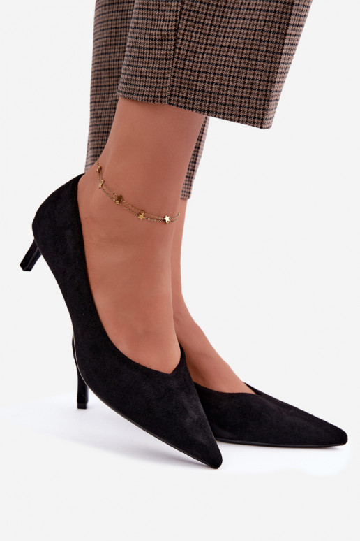 Spitze Schuhe in Schwarz Tadela