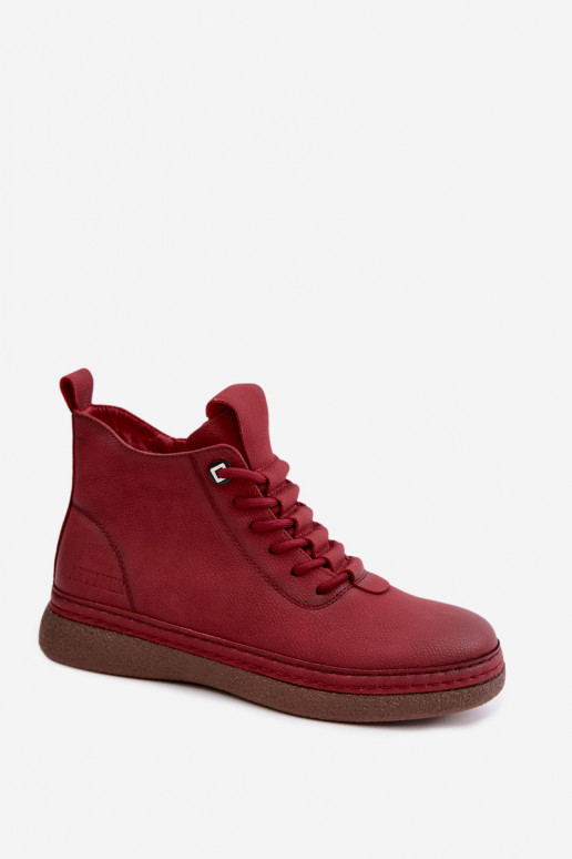 Haut sich Zuarm laufen Damenstiefel Artiker 59C1119 Burgund
