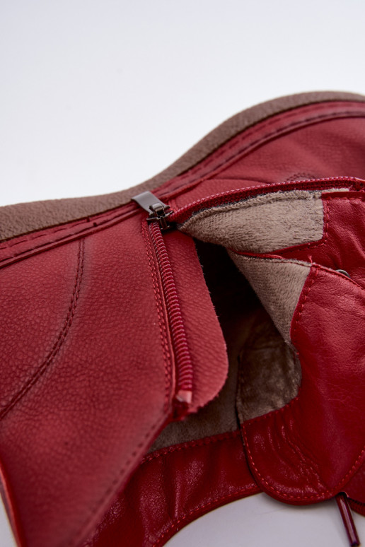 Haut sich Zuarm laufen Damenstiefel Artiker 59C1119 Burgund