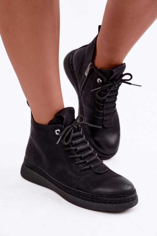 Haut sich Zuarm laufen Damenstiefel Artiker 59C1121 schZuarze Farbe