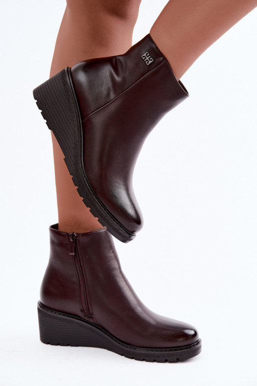 sich Zuarm laufen Stiefel mit einer Plattform Zum Schloss Burgund Larisae