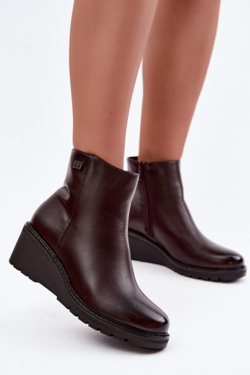 sich Zuarm laufen Stiefel mit einer Plattform Zum Schloss Burgund Larisae 2