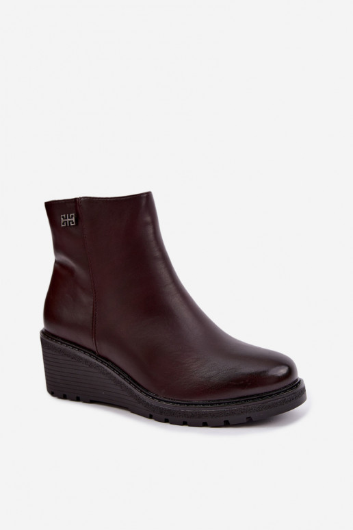 sich Zuarm laufen Stiefel mit einer Plattform Zum Schloss Burgund Larisae