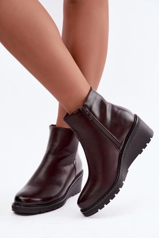 sich Zuarm laufen Stiefel mit einer Plattform Zum Schloss Burgund Larisae