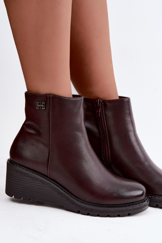 sich Zuarm laufen Stiefel mit einer Plattform Zum Schloss Burgund Larisae
