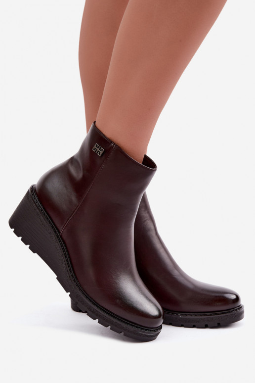 sich Zuarm laufen Stiefel mit einer Plattform Zum Schloss Burgund Larisae