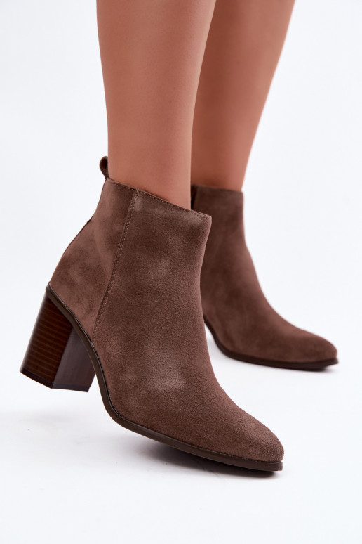 Haut aus INildleder Stiefel mit Heizung im Inneren Sergio Leone BT-49-S Tonfarbe