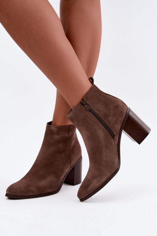 Haut aus INildleder Stiefel mit Heizung im Inneren Sergio Leone BT-49-S Tonfarbe