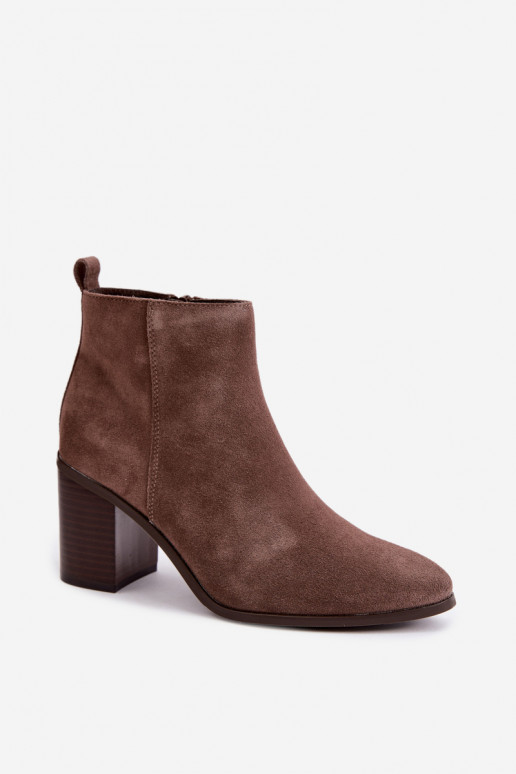 Haut aus INildleder Stiefel mit Heizung im Inneren Sergio Leone BT-49-S Tonfarbe