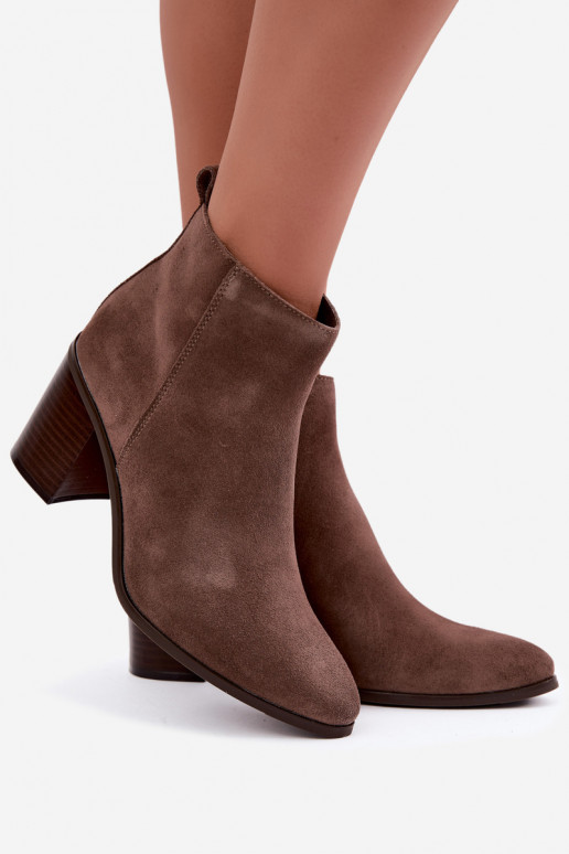Haut aus INildleder Stiefel mit Heizung im Inneren Sergio Leone BT-49-S Tonfarbe