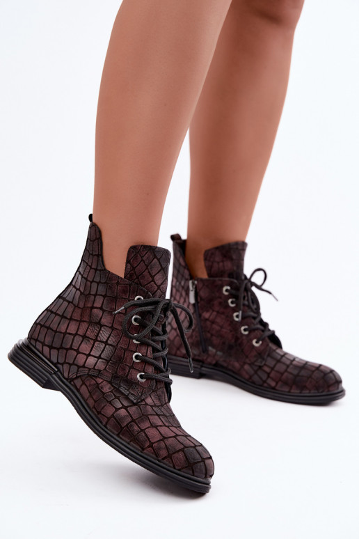 Haut Damenstiefel sich Zuarm laufen mit breiten Absätzen Artiker 55C1327 Burgund