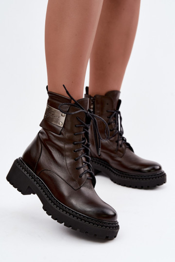 Haut Stiefel sich Zuarm laufen Feminin Mit Dekorationen Detalem Zazoo 60574 CzekoladoZue 2