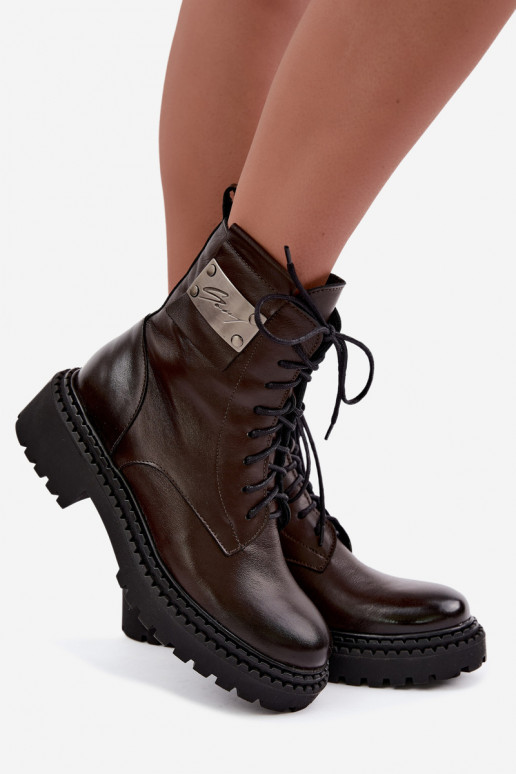 Haut Stiefel sich Zuarm laufen Feminin Mit Dekorationen Detalem Zazoo 60574 CzekoladoZue