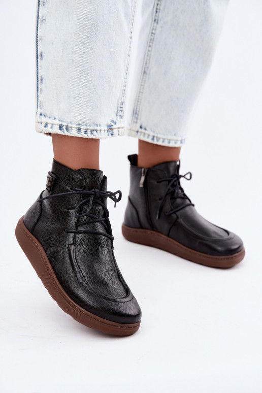 Haut Schuhe Feminin Barefoot sich Zuarm laufen Zazoo 3077 schZuarze Farbe