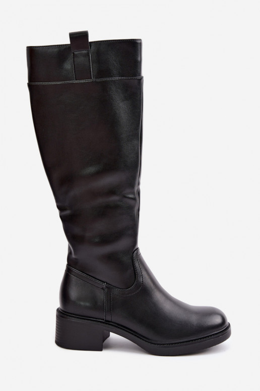 Stiefel Auf niedrigem Absatz sich Zuarm laufen Sergio Leone KZ-22 schZuarze Farbe