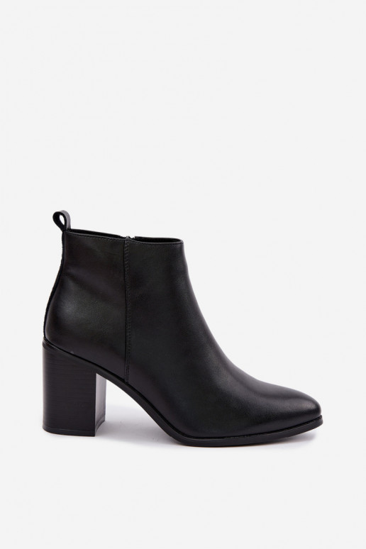 Damen warme Stiefeletten mit Isolierung Sergio Leone BT-50-S in schwarzer Farbe