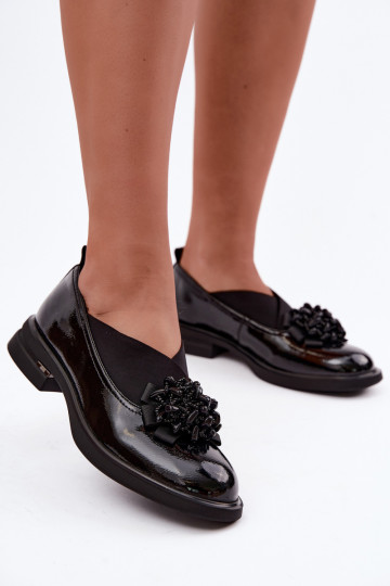 Damen Schuhe mit Ornamenten T.Sokolski S2 J26-271 in schwarzer Farbe 2