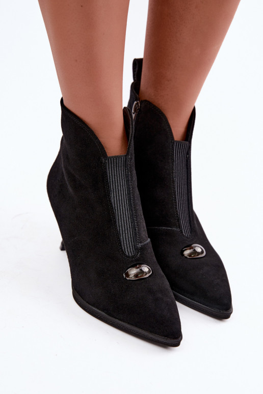 Haut INildlederschuhe Feminin mit Absätzen sich Zuarm laufen T.Sokolski S2 Z26-281 schZuarze Farbe