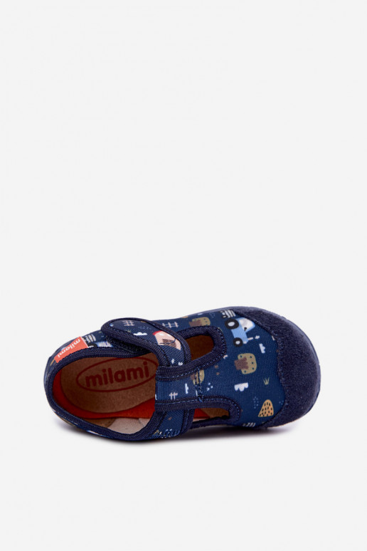 Kinderschuhe Milami mit Klettverschlüssen in Dunkelblau Jasimrra