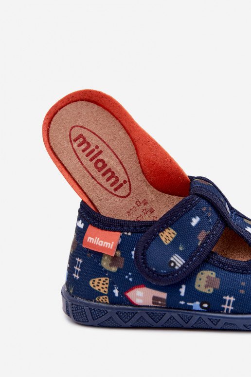 Kinderschuhe Milami mit Klettverschlüssen in Dunkelblau Jasimrra