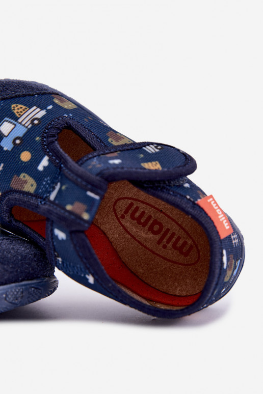 Kinderschuhe Milami mit Klettverschlüssen in Dunkelblau Jasimrra