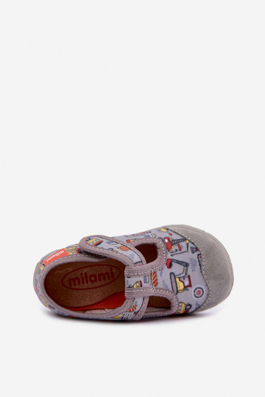 Kinderschuhe Milami mit Klettverschlüssen in Grau Jasimrra