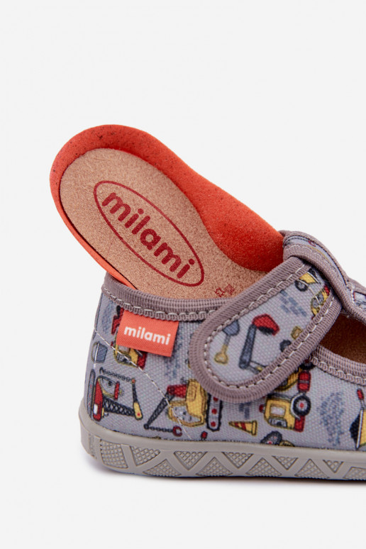 Kinderschuhe Milami mit Klettverschlüssen in Grau Jasimrra