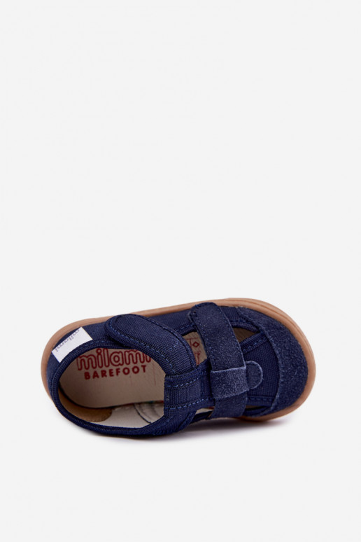 Kinderschuhe Barefoot Milami in Dunkelblau Lumi