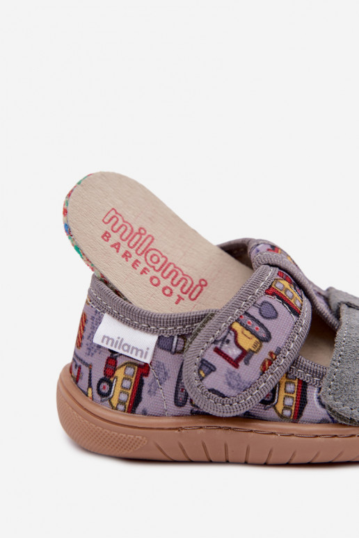 Kinderschuhe Barefoot Milami in Grau Lumi