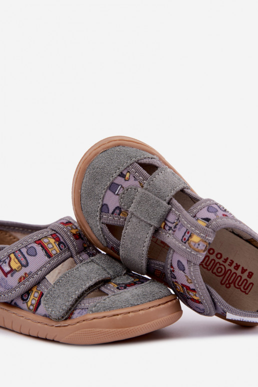 Kinderschuhe Barefoot Milami in Grau Lumi