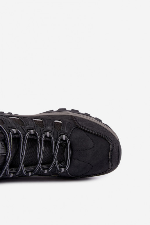 isolierte Wanderschuhe für Herren Big Star UU174317 in schwarzer Farbe